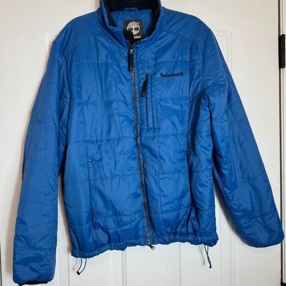 Timberland - Royal Blue Lite Puffer Full- Zip Jacket - Size Large - Picture 2 of 11